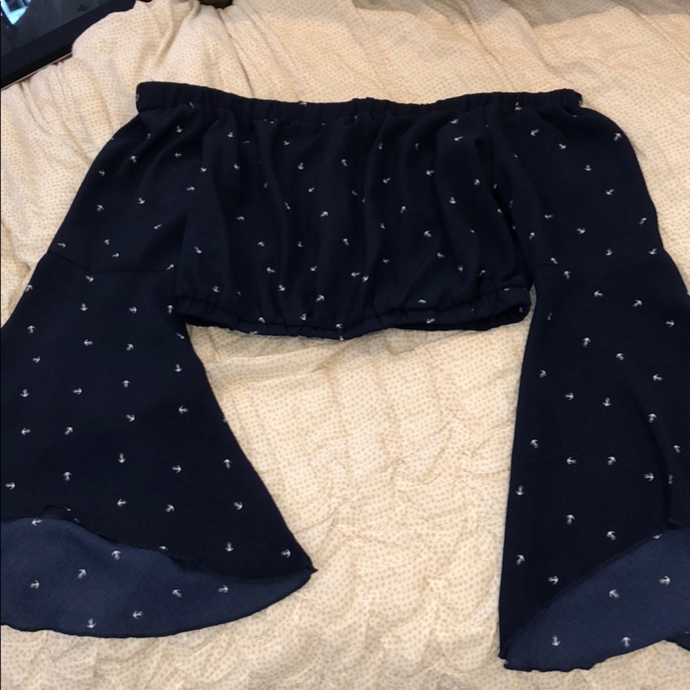 Off the shoulder anchor top! NWT